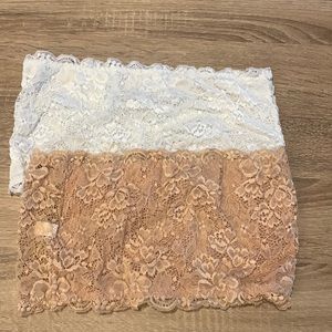 Lace Bandeau Strapless Bras